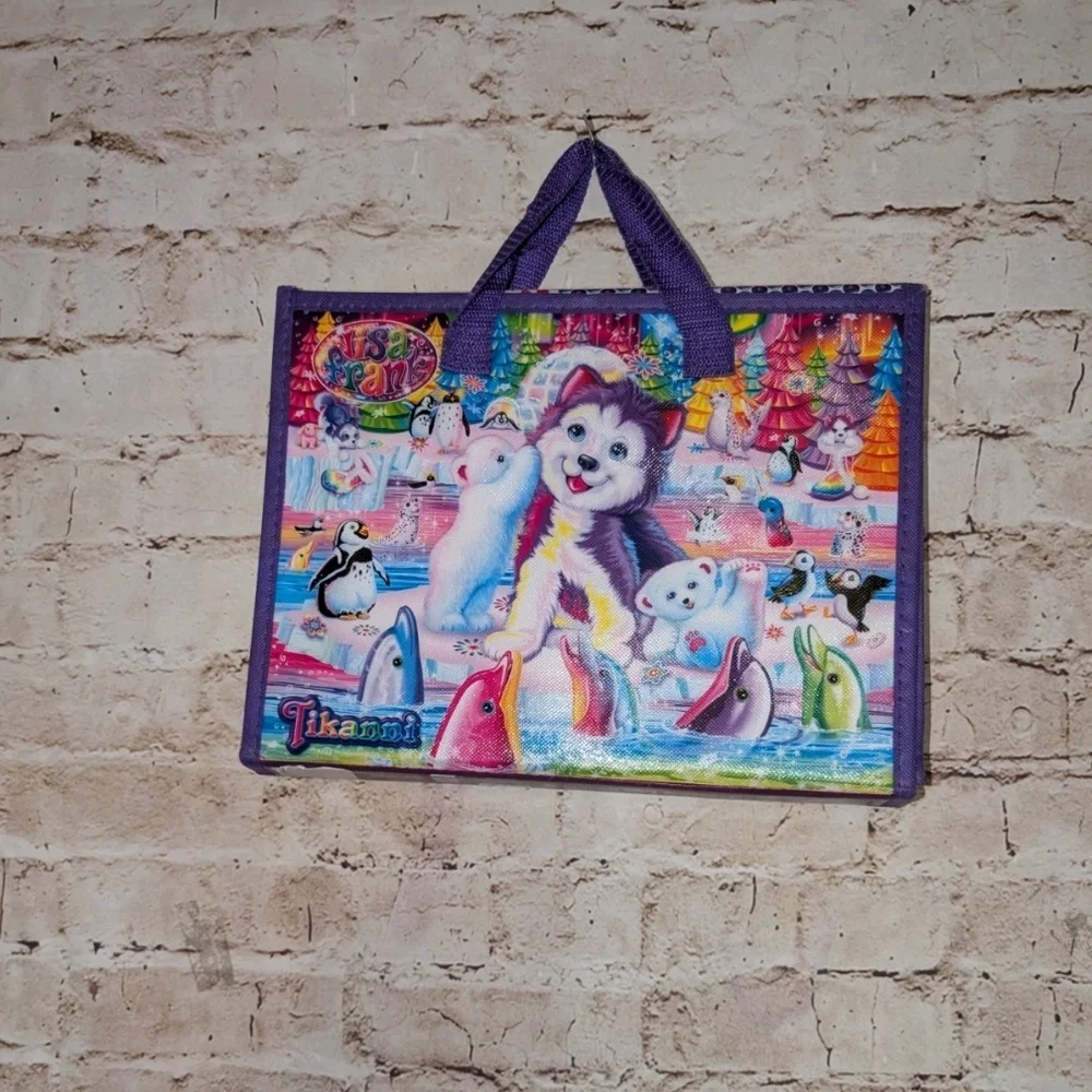 ~Lisa Frank Tikanni trifold portfolio carrying case.